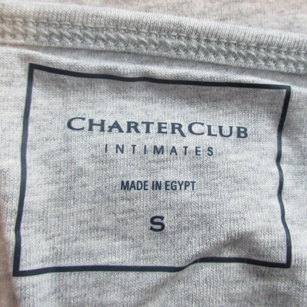 Charter Club Women's 96% Cotton Sleeveless Shelf-Bra Tank Camisole, Storm Gray - Picture 3 of 6